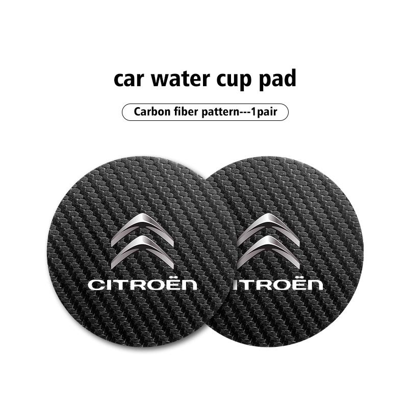 Für Citroen 2 Stück Auto-Getränkeuntersetzer Wasserbecher Flaschenhalter Matte Rutschfeste Tassenmatte Grand Berlingo Jumper Celysee Xsara Picasso Aircross