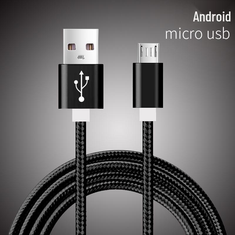 Braided Type-C Fast Charging Nylon Cable for Android - Durable and Tangle-Free