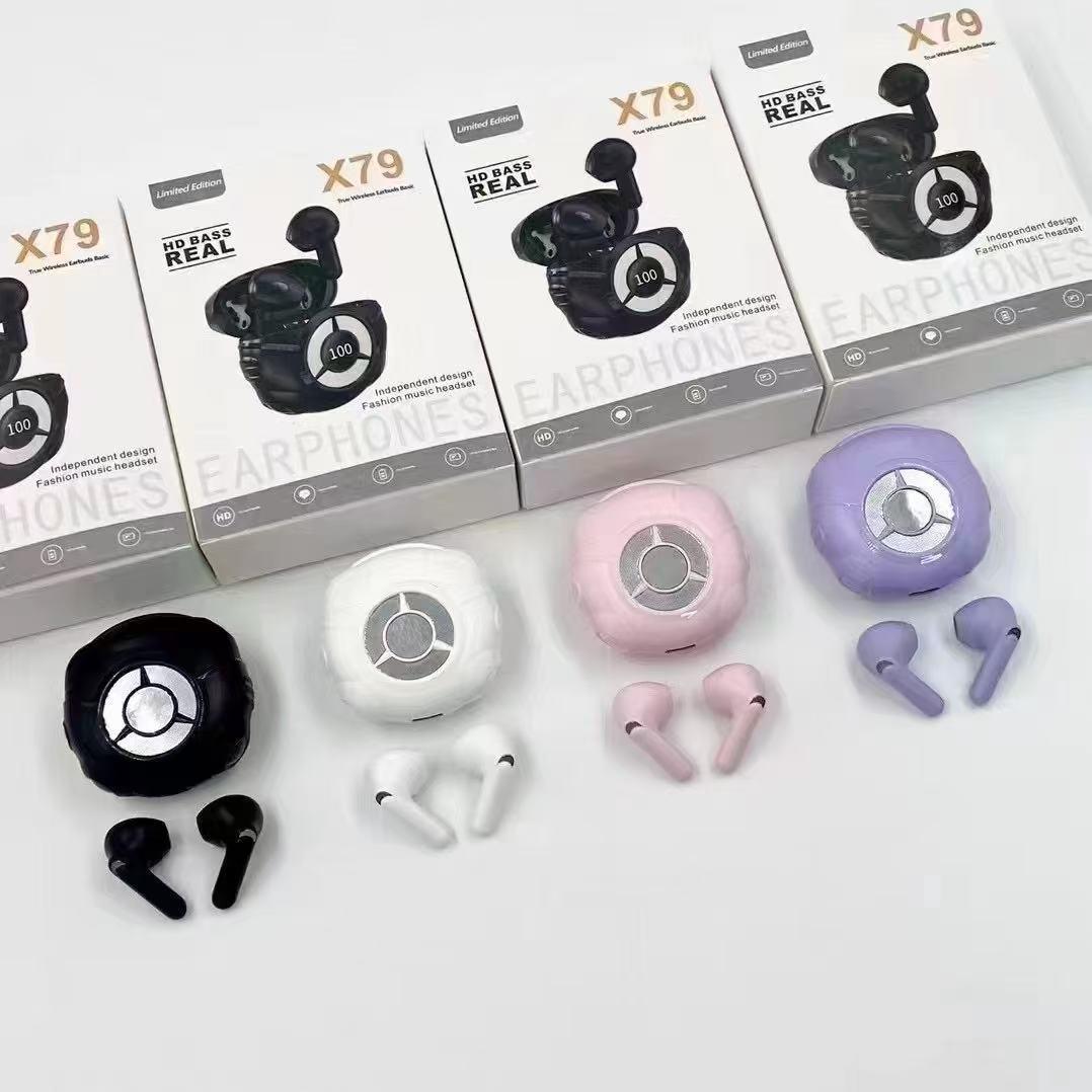 

X79 TWS Bluetooth Earbuds: In-ear Gaming & Smart Digital Display Compatible with JBL Wireless Headphones