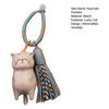 Keychain Pendant Lucky Cat Handcrafted Wooden Animal Themed Charm Bags Cell Phones Car Keys