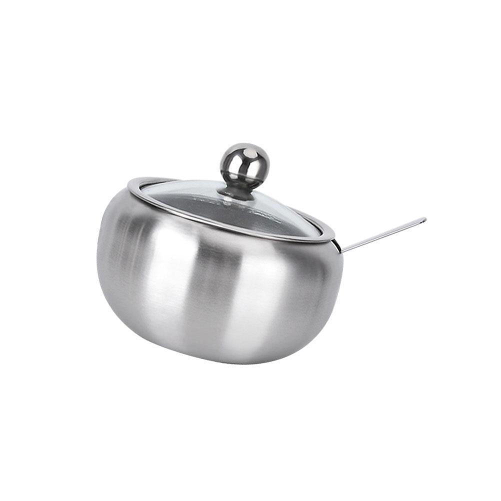 Stainless Steel Spice Jar Size Cover Rust Resistant Seasoning Box Condiment Container Serving Spoon Kitchen Organizer
