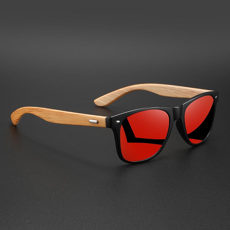 New Retro Bamboo-Like Fashion Sunglasses Classic Vintage Uv400 Unisex Casual Eyewear For Outdoor Daily Sun Glasses