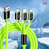 3 In 1 240W Fast Charging Cable For Micro Usb Type C Charging Cable Multiple Usb Ports For All Phone