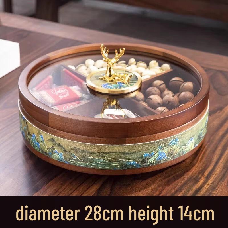 New Chinese Style Wooden Snack Tray