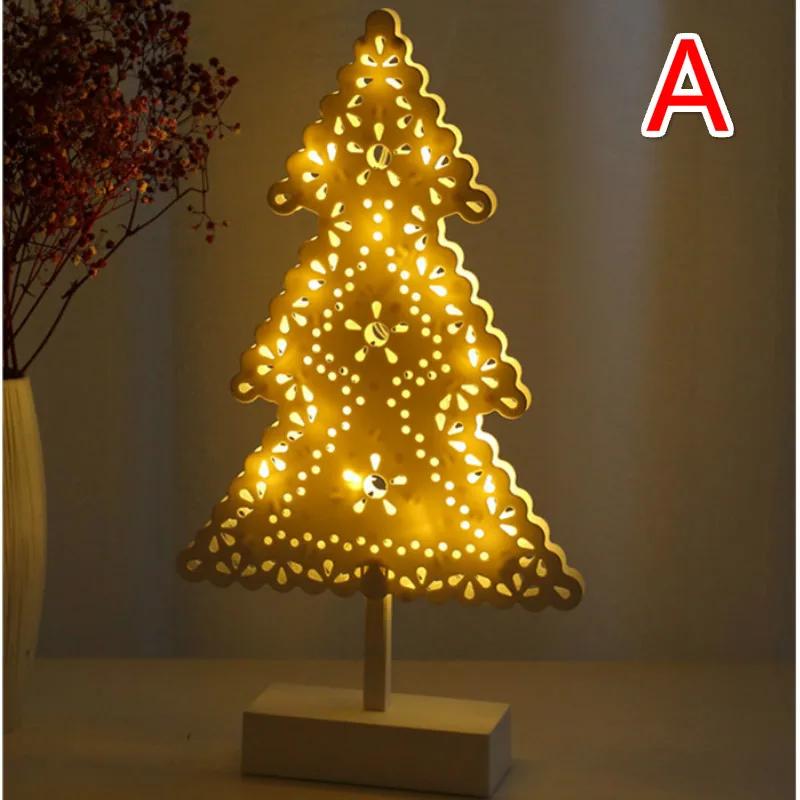 

Креативные светодиодные огни в форме звезд, рождественские елки, маленькие ночные огни, романтическая спальня, наружное украшение, тепло A