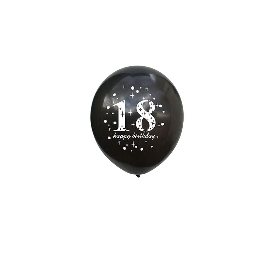 Gold Adult Printed Pearlised Latex Decoration Party Supplies Balloons 18th Happy Birthday