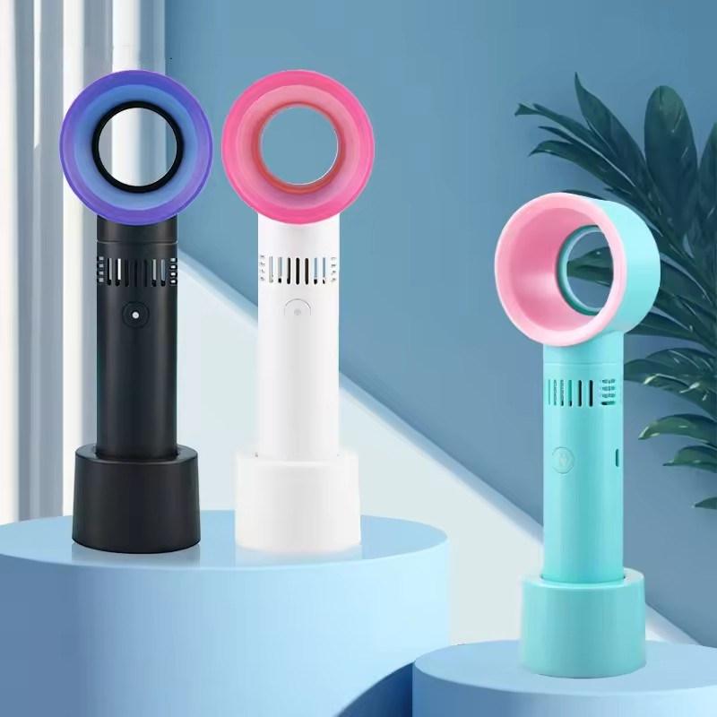 

Eyelash Blower Bladeless Fan Handheld Small Creative Mini Handheld Portable USB Charging зелений
