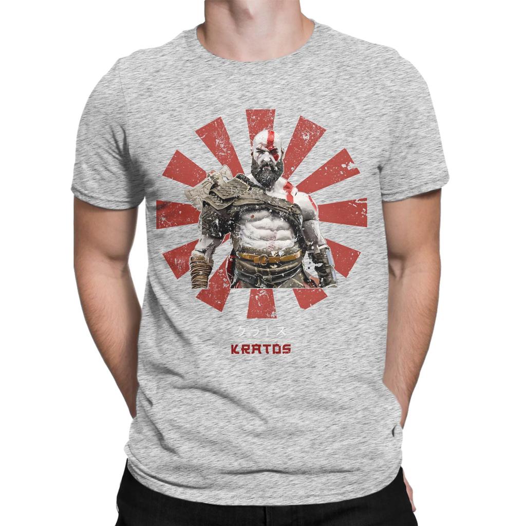 Kratos Retro Japanese God Of War Graphic 100 Cotton Tshirt God Of War Tees Tops For Unisex