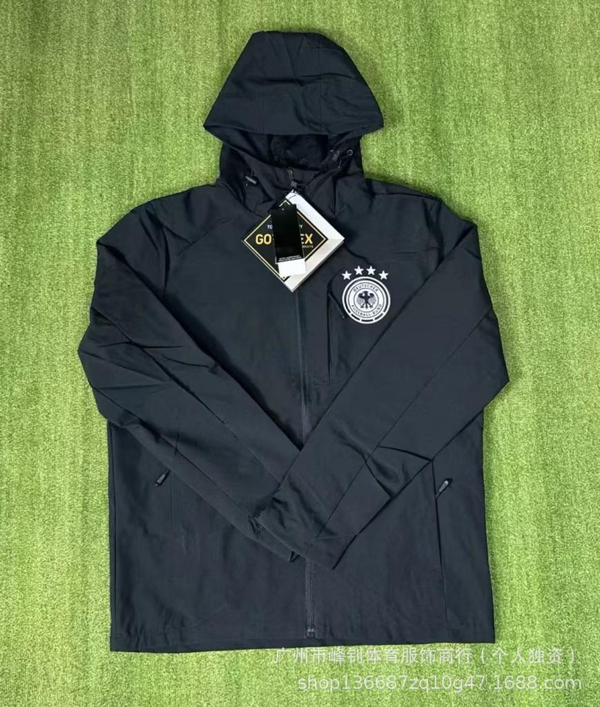 Neue Brasilien Deutschland Jacke Mode Herren und Damen Kapuzen-Trenchcoat dünn winddicht wasserdichter Hoodie