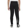 Nike Fitted Letter Print Casual Pants Kids Bottoms Black DX5093-010