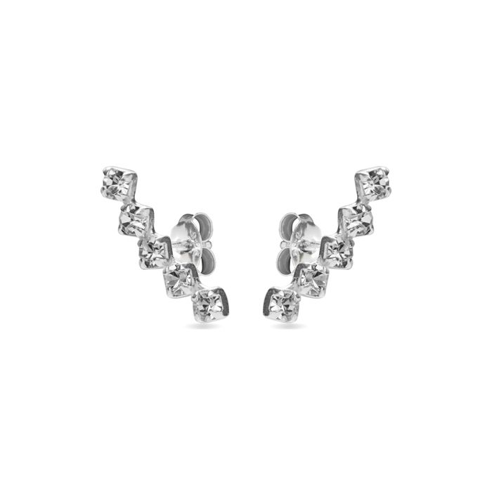 Boucles d'oreilles - Luxenter - Sias - Argent 925 - Zirconium - Multicolore