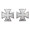 1pcs 3D Metal Altese Cross 1813 Emblem Decal Side Fender Rear Trunk Badge Sticker Are Applicable To Auto Motorcycle Pickup Truck SUV