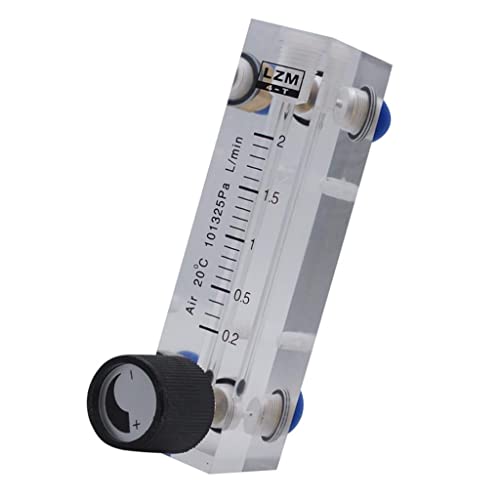 B Baosity Flow Meter, Gas Flow Meter, Oxygen/Air Flow Meter, Panel Type, Air Flow Meter, 0.2-2L