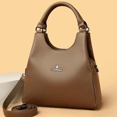Large Capacity Women's Bag Shoulder Messenger Bag Luxurious Leather Bag Designer Brand Feminine Crossbody Bag New