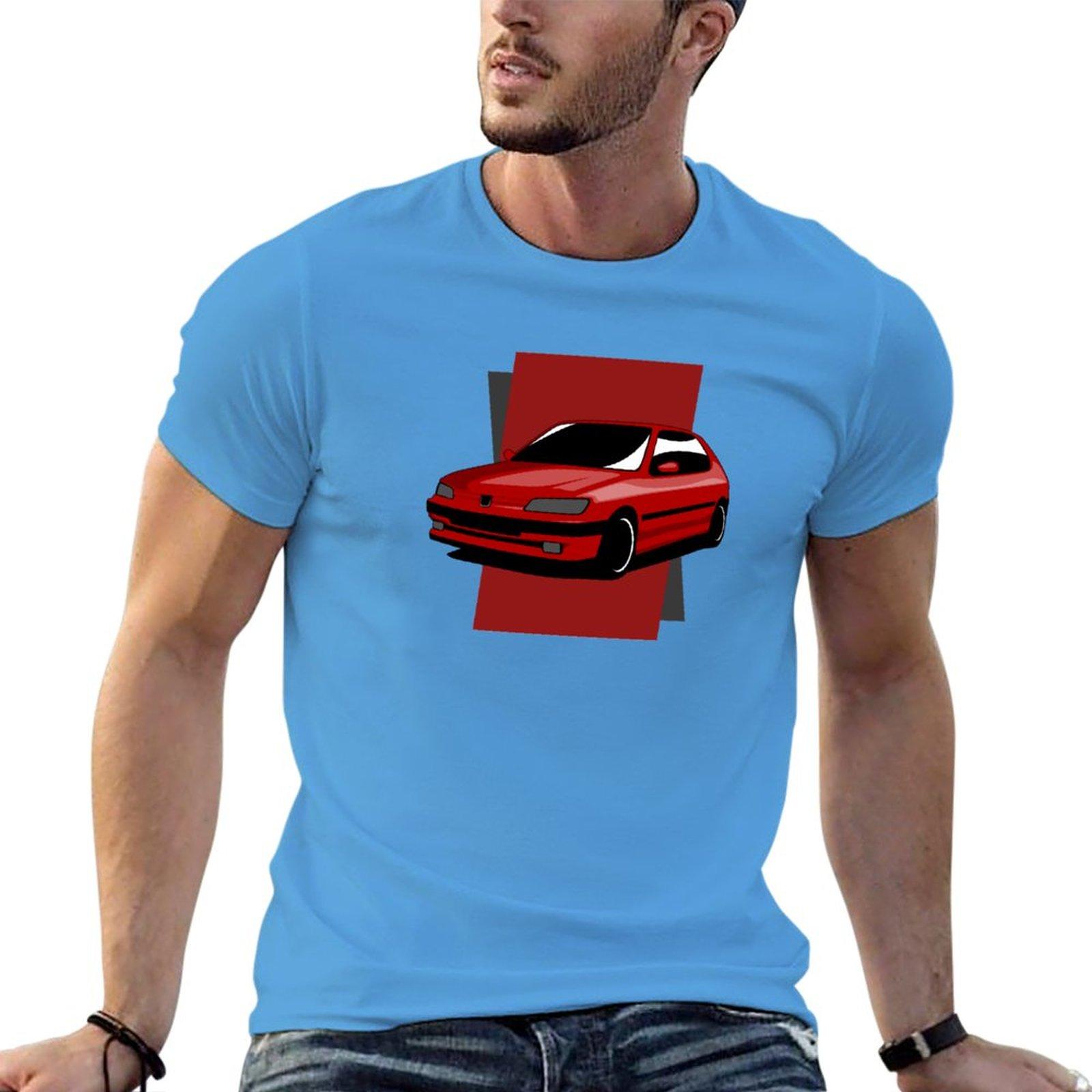 New Minimalistic 306 GTI T-Shirt blank t shirts Anime t-shirt custom t shirts kawaii clothes mens t shirts pack S