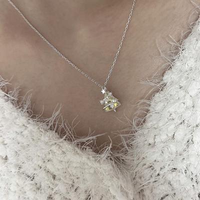 Mosxe [925silver] Christmas Tree Necklace