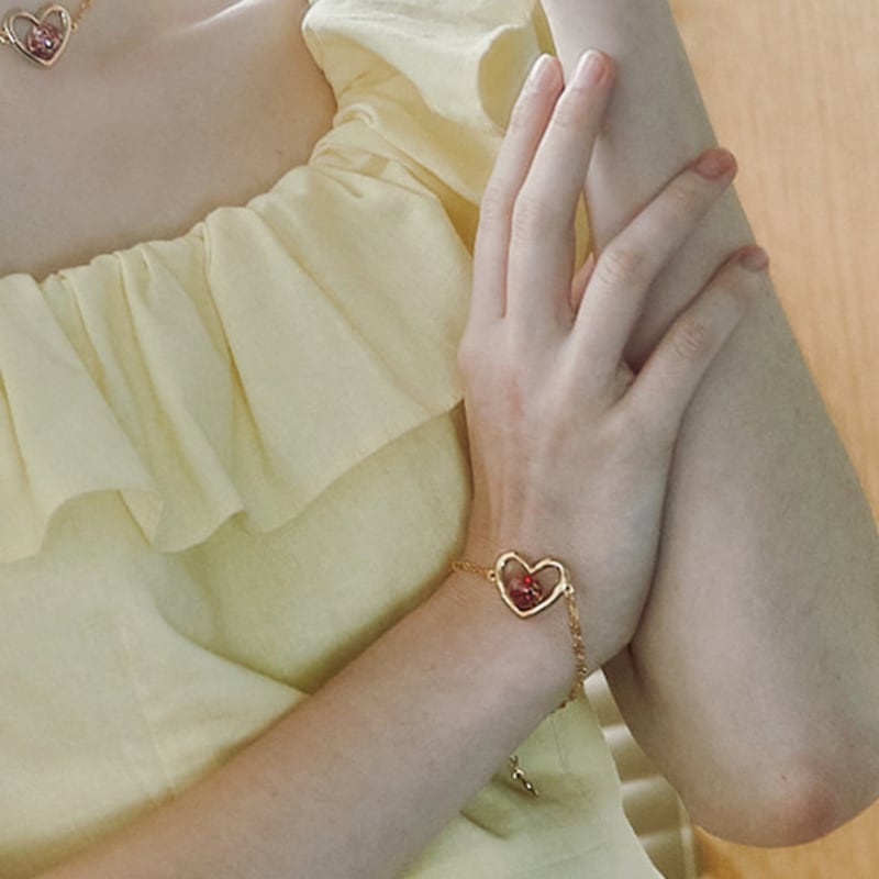 luvinball Line Heart Snowball Bracelet