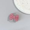 3D Rhinestone Bow Phone Holder with Resin Glitter & Magnetic Sticker