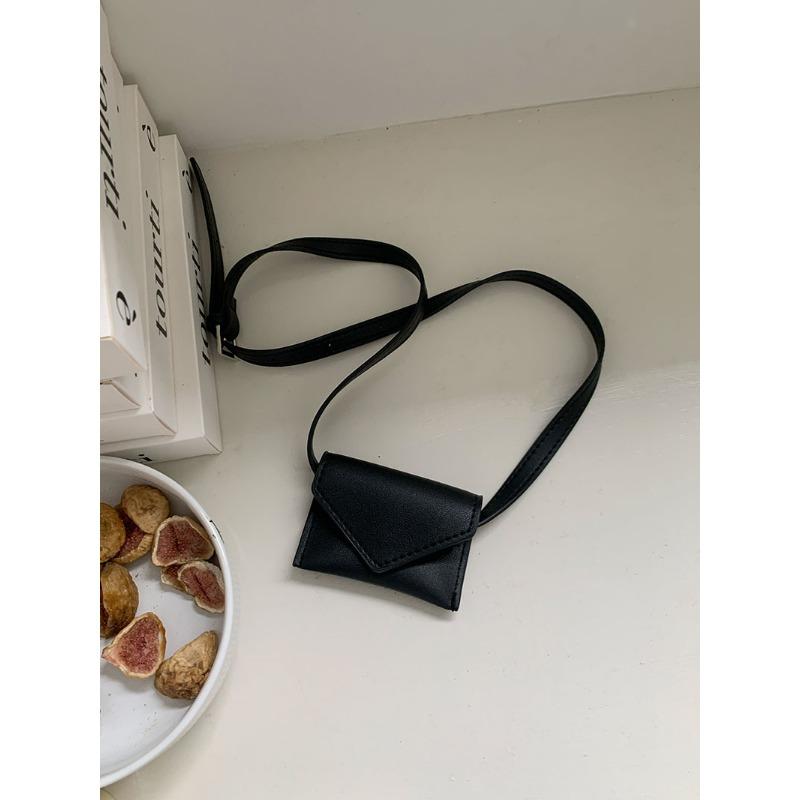Korean Exquisite and Fashionable Mini Square Bag with Belt Decoration Waist Hanging Bag Multi-color Small Card Bag