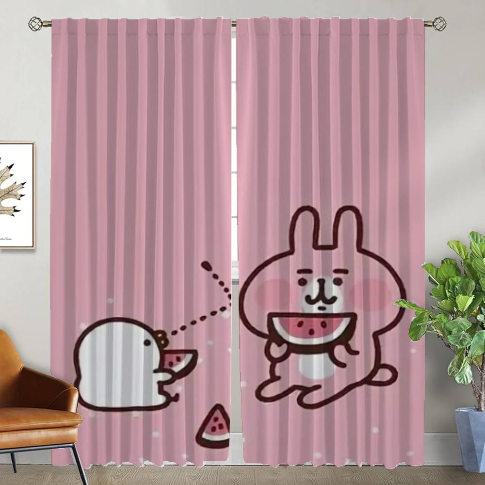 Vorhänge für Innenräume 2 Stück Kanaheis Elegante Raumvorhänge für Wohnzimmer Verdunkelungsvorhang Raumteiler Halloween Dekoration