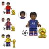Soccer Star Series Team Building Blocks Set Small Plastic Pieces
