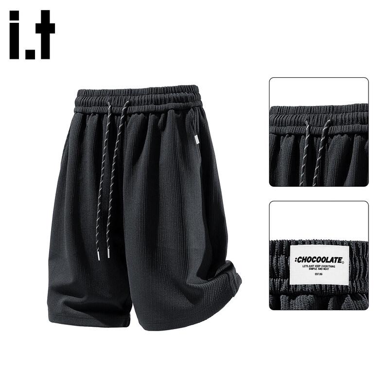 Men s Textured Casual Summer Shorts 3XL