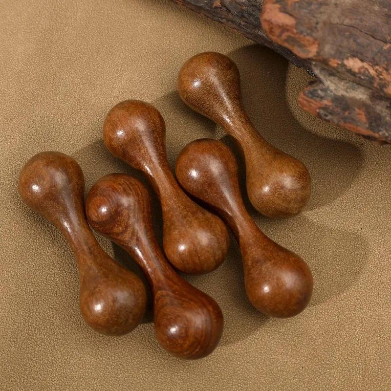 1-10pcs Wooden Finger Bone Massage Fingerbone Stress Relief Knucklebone Decompression Rotating Polishing Hand Spinner Tool