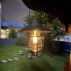 Outdoor Retro Solar Lantern Garden Decoration Waterproof Vintage Metal Solar Lights with Tungsten Bulb Patio Hanging Tent Lamp