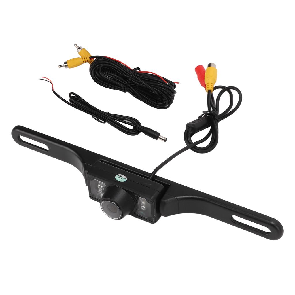 Backup Camera Infrared Night Vision License Plate Rearview System IP65 Waterproof for Cars SUVs Trucks RVs Pickups