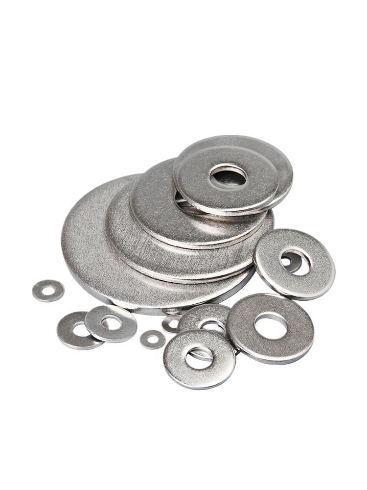 Thickened 304 Stainless Steel Flat Washer - Oversized Thin Metal Spacer (M3, M4, M6, M8, M12)