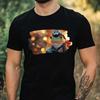 T-Shirt Herren Frosch als Feuerwehrmann Motiv Baumwolle Größe XS bis 5XL