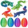 7cm Dragon Egg + 14cm Dragon Toy Set 4pcs Colorful Fantasy Figure Collection for Kids