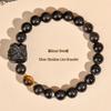Obsidian Lion Dance Single-Loop Bracelet: Trendy Unisex Bestseller