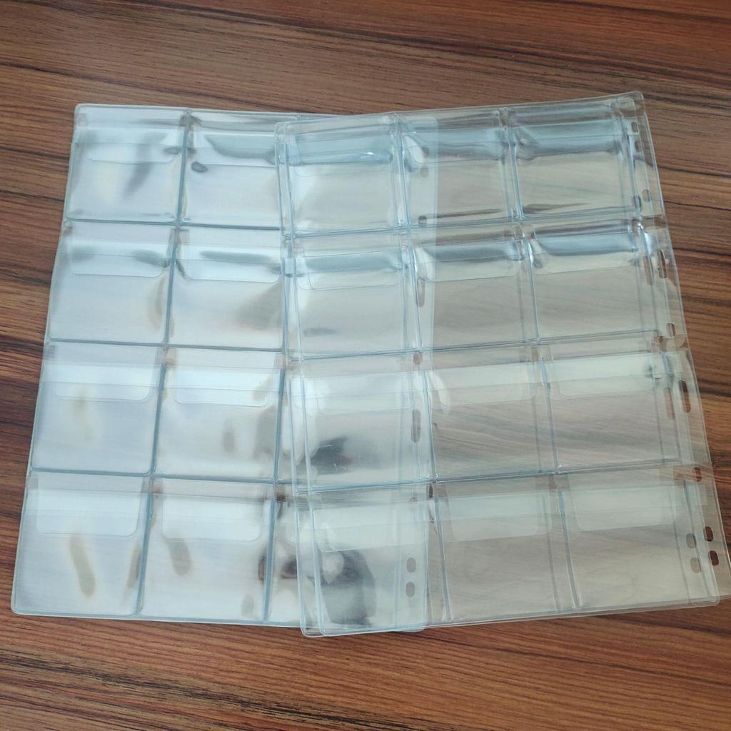 9-Hole 12-Pocket PVC Coin, Currency, Stamp & Ancient Coin Album - Portable Storage