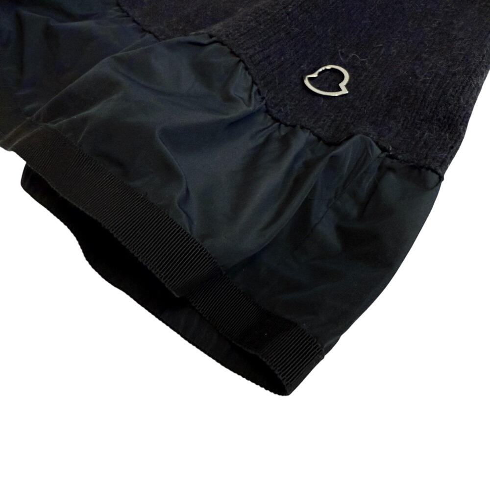 Moncler Frill Knit Alpaca MAGLIONE TRCICOT GIROCOLLO One Piece Black Alpaca Women Used