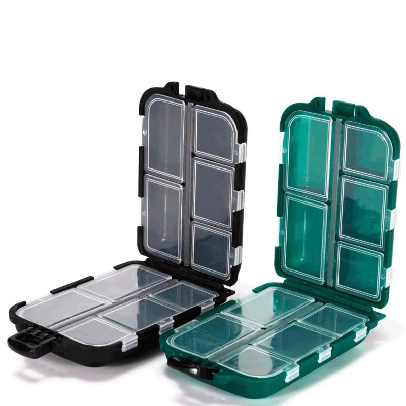 10 Compartment Small Pill Box, Moisture Proof Case, Travel Organizer for Pocket Purse, Daily Portable Medicine Vitamin Container