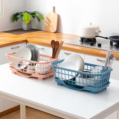 1pc Kitchen Bowl and Plate Drain Rack, Hollow Drain, Base Separation, Selected Materials, Multifunctional Storage