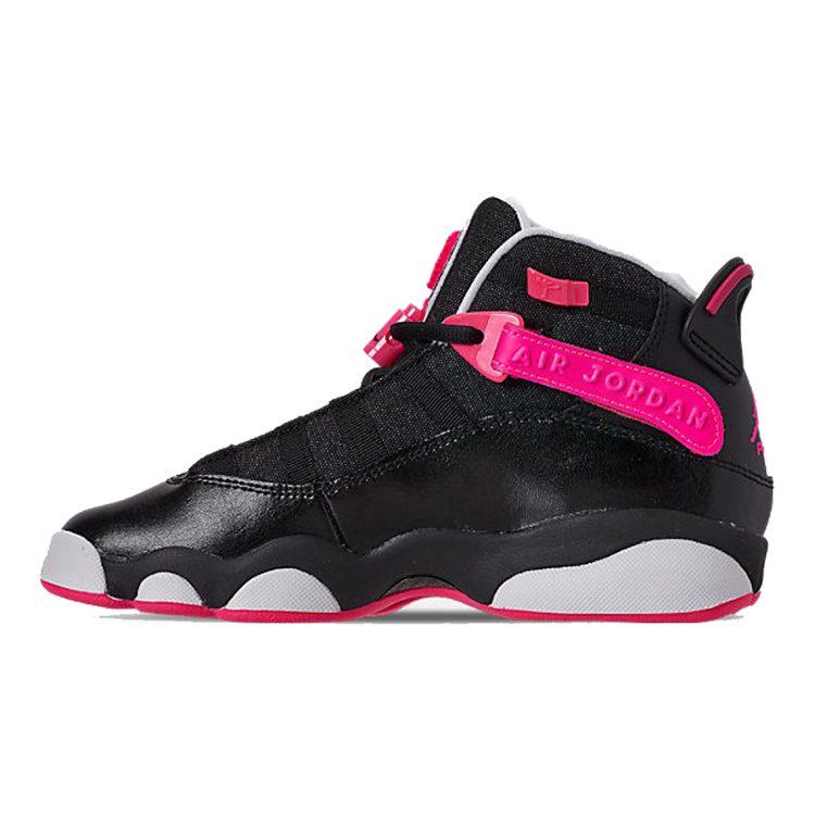 Jordan 6 Rings Black Hyper Pink White GS 323399-061