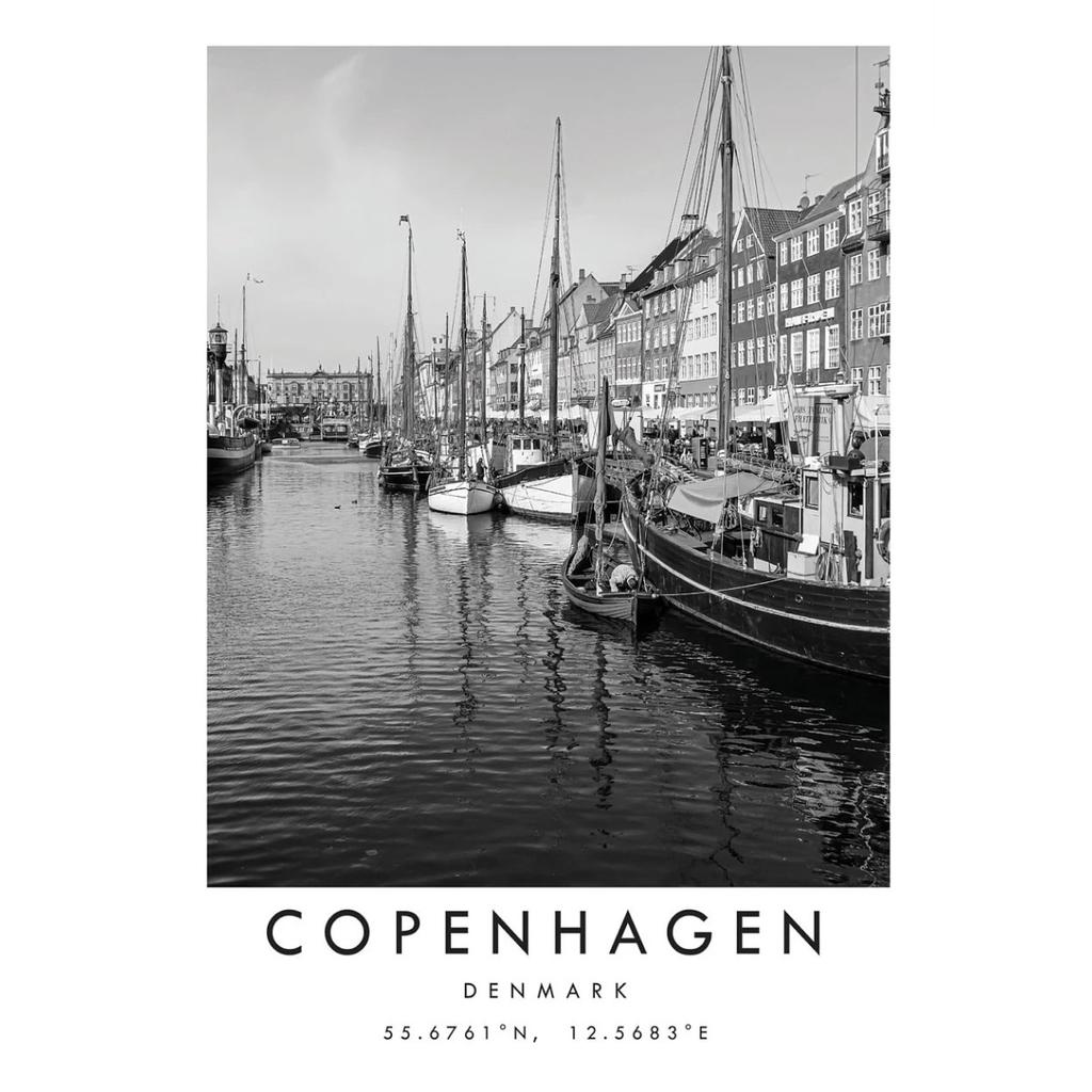 Famous Black and White Cities Verona Rome Punta Cana Florence Berlin Poster Travel Wall Art Canvas Painting Prints Home Decor