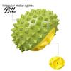 Long-lasting Dog Chew Toy Squeaky Durian Spiky Teeth Cute Cleaning for Aggressive Chewers Outdoor Training Fetch Game Teething