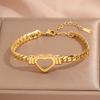 Popular bracelet, titanium steel does not fade, love zircon bracelet, high-end female light luxury niche bracelet, bracelet.