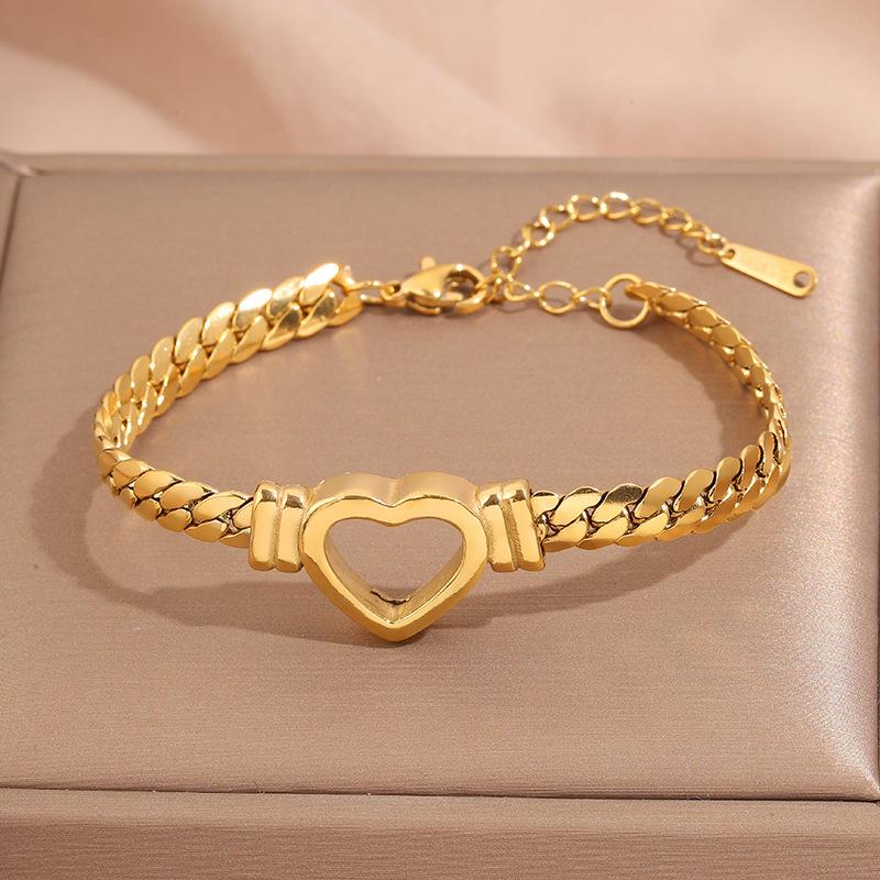 Popular bracelet, titanium steel does not fade, love zircon bracelet, high-end female light luxury niche bracelet, bracelet.