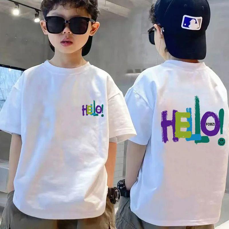 Cotton Children's Clothing, Boys' T-shirts, Short Sleeves, Summer Children's Mid Size Boys' Tops, Half Sleeves, Summer Fashion Trend