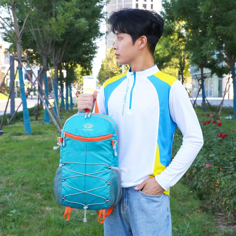 Schoolbag Outdoor Backpack New Foldable Bag Portable Men's and Women's Backpack Sports Large Capacity Travel Hiking Backpack
