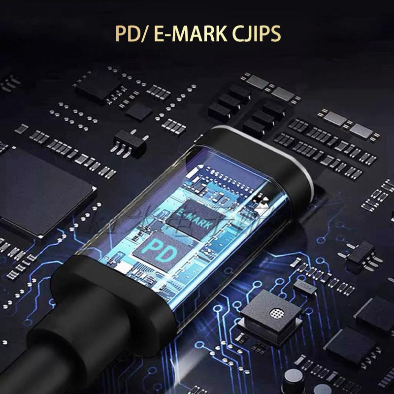 100W PD Fast Charging Cable USB-C to DC 5.5mm Adapter for Universal Laptops