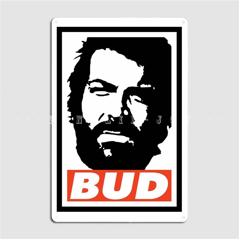 

Bud Spencer Poster Metal Plaque Plaques Cinema Living Room Pub Garage Retro Tin Sign Poster 20x30cm（7.8x11.8inch）