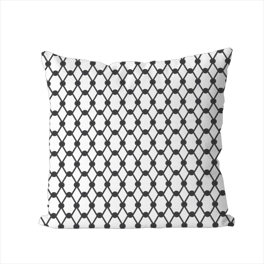 Arabic Keffiyeh Pillow Case For Car Sofa Decorative Home Doublesided Print Plush Square Throw Pillow Cushion Cover