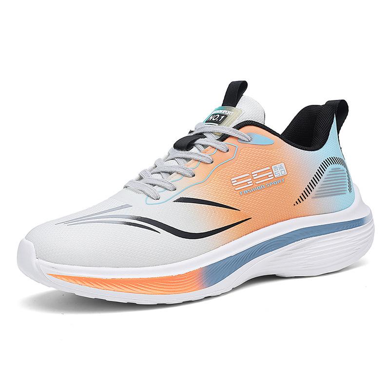 Autumn and Winter Large Size New Foreign Trade Sports Shoes Men's Red Rabbit Casual Running Shoes Lightweight Mesh Casual Shoes