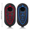 Silicone Key Cover Holder For Alfa Romeo Giulietta Myth Junior 4C Romeo Mito Myth 159 Gto Gta Car Remote Control Car Accessories