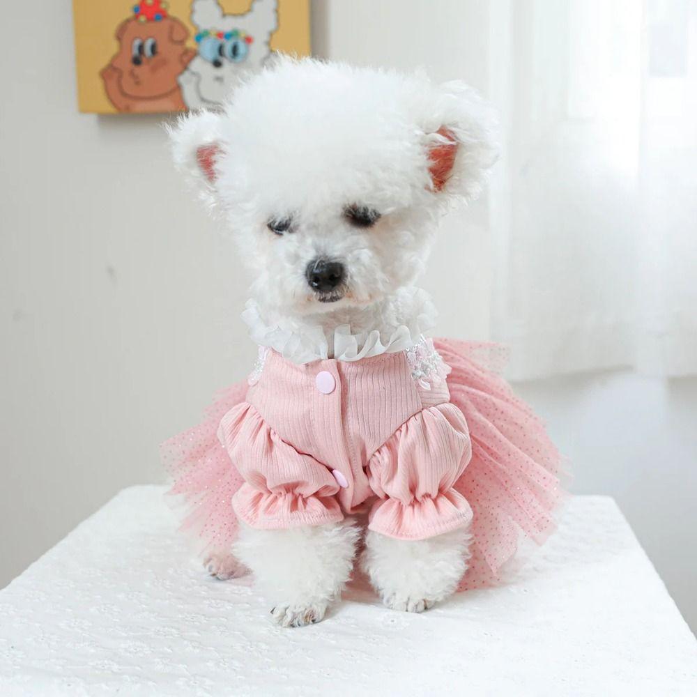 Pretty Dog Lace Skirt Soft Summer Dog Clothes Unique Cat Princess Dresses  Pet Supplies